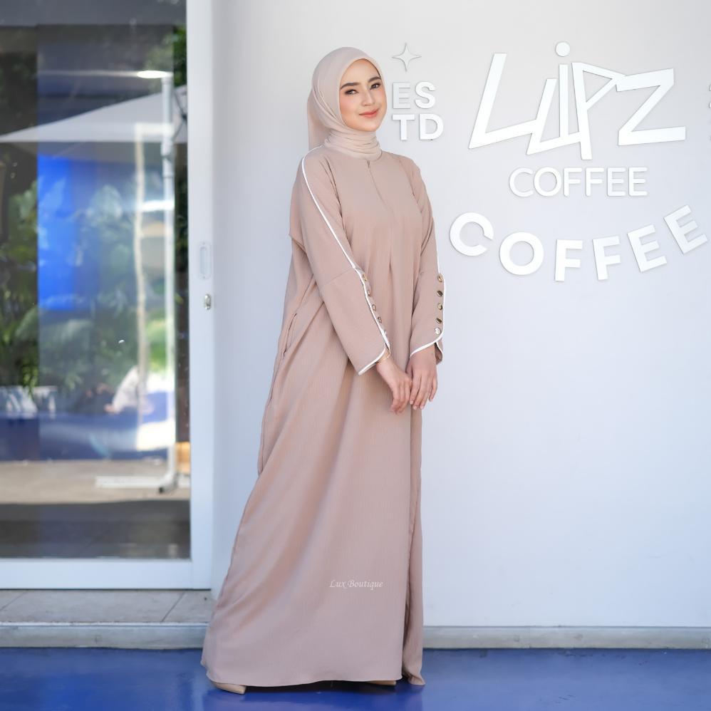 Mecca Dress Gamis Muslim Wanita Semi Batwing Terbaru Termurah