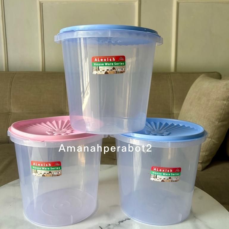 3pcs Toples Krupuk 5 Liter Plastik Toples Asinan Toples Peyek Toples Snack Toples Kue Toples Kerupuk