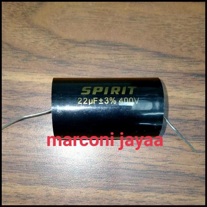 DISKON KAPASITOR AXIAL 22UF 400VOLT SPIRIT 