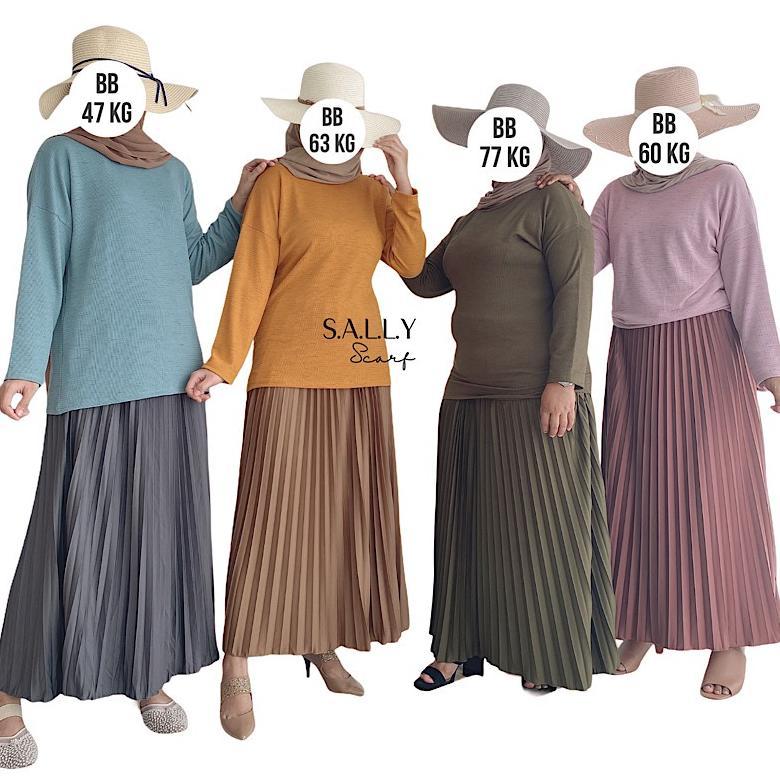 FAVORIT Rok Plisket Jumbo Premium Tebal Hyget Super