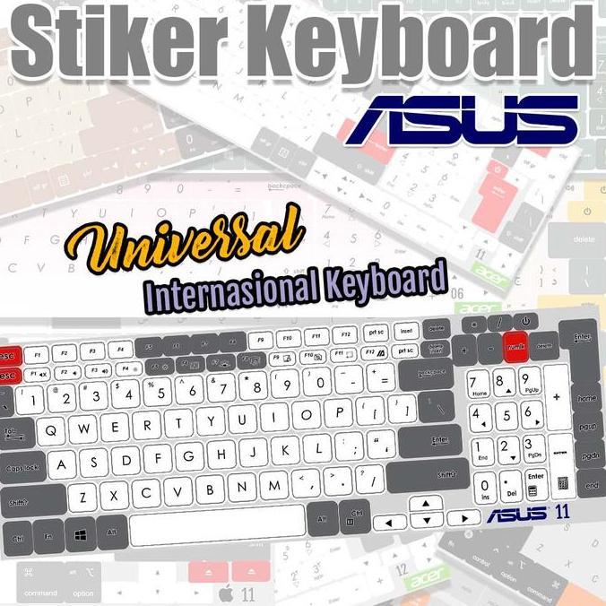 ASUS Stiker Keyboard | Universal Keyboard Garskin Laptop