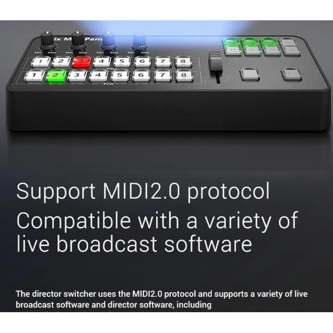 TYST VIDEO vMix Panel Controller support vMix OBS (Tally Version)