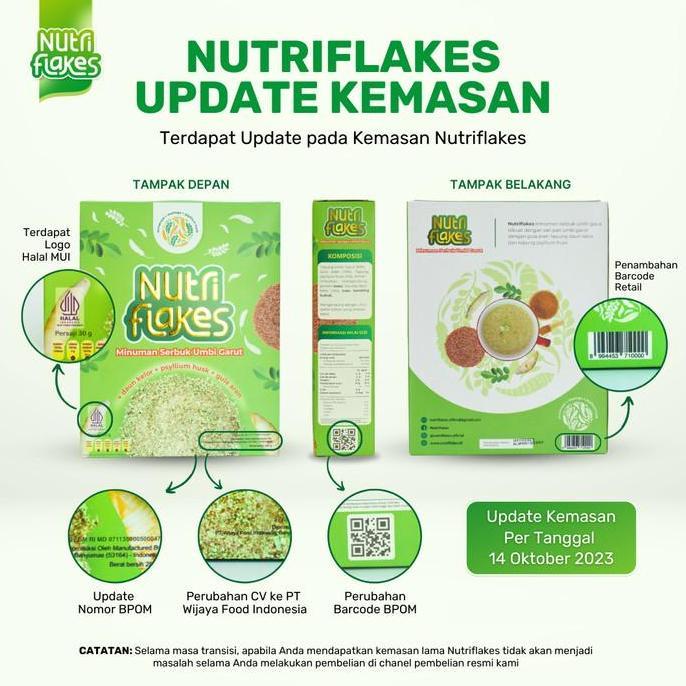 1 BOX ASLI NUTRIFLAKES ASAM LAMBUNG & MAAG SEMBUH