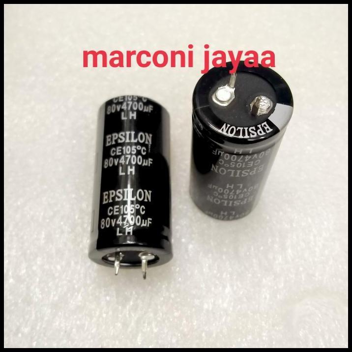 GRATIS ONGKIR KAPASITOR ELCO 4700UF 80VOLT EPSILON 50X25 