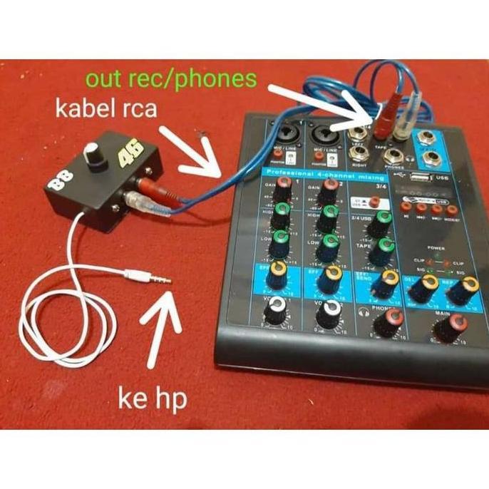 ALAT FILTER RECORDING|LIVE STREAMING DARI MIXER KE HP TANPA OTG HASIL