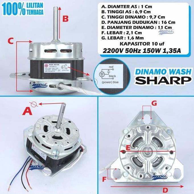DINAMO WASH MESIN CUCI SHARP | DINAMO PENCUCI MESIN CUCI SHARP |