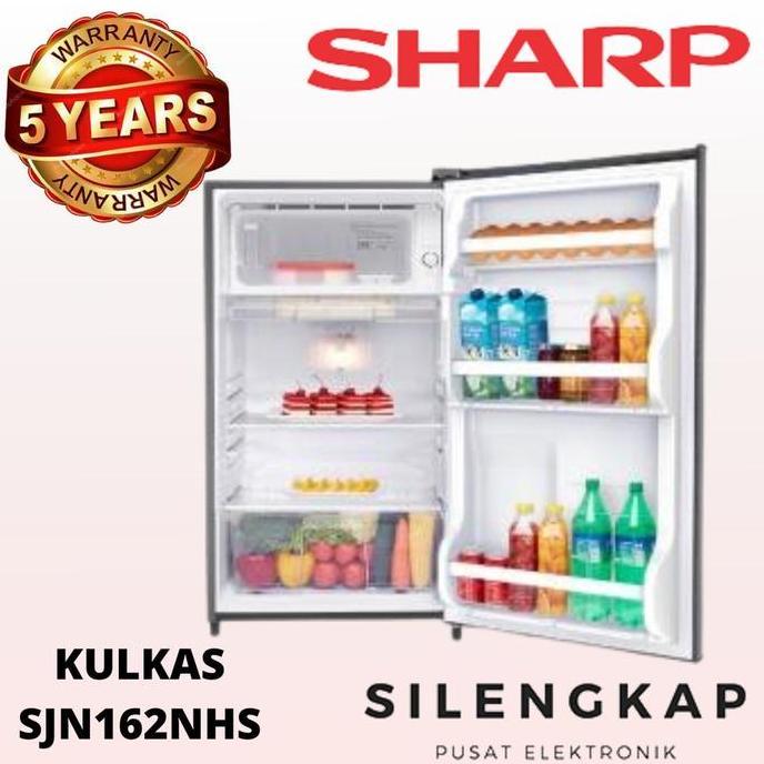 SHARP SJ-N162N HS Kulkas 1 Pintu SJ N162N HS SJN 162 NHS SJ N162