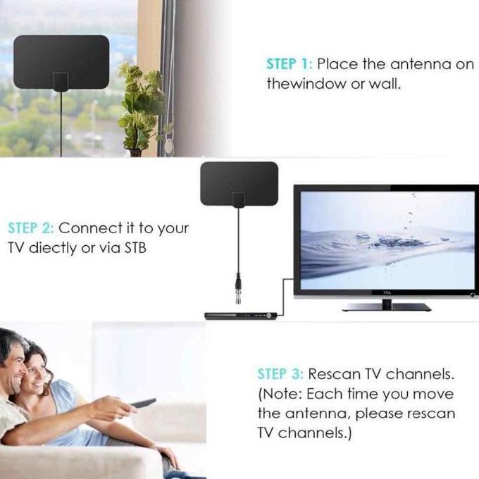 ANTENA TV INDOOR HD TV DIGITAL DAN NON DIGITAL | ANTENA TV LED / LCD /