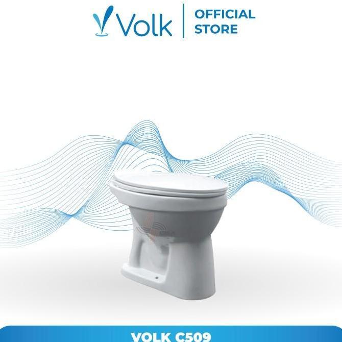 Closet Volk C509 Single Bowl Toilet / Kloset Duduk Siram ()