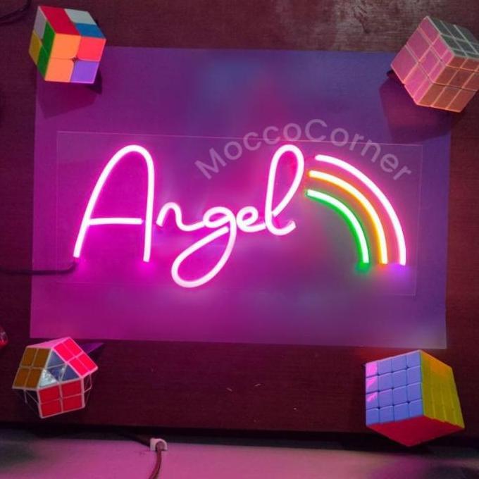 Lampu Neon Sign Custom / Lampu Neon Flex Custom Nama Tulisan / Lampu