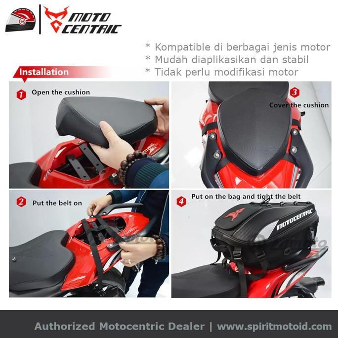 Motocentric Tail Bag Tas Touring Belakang Motor Waterproof