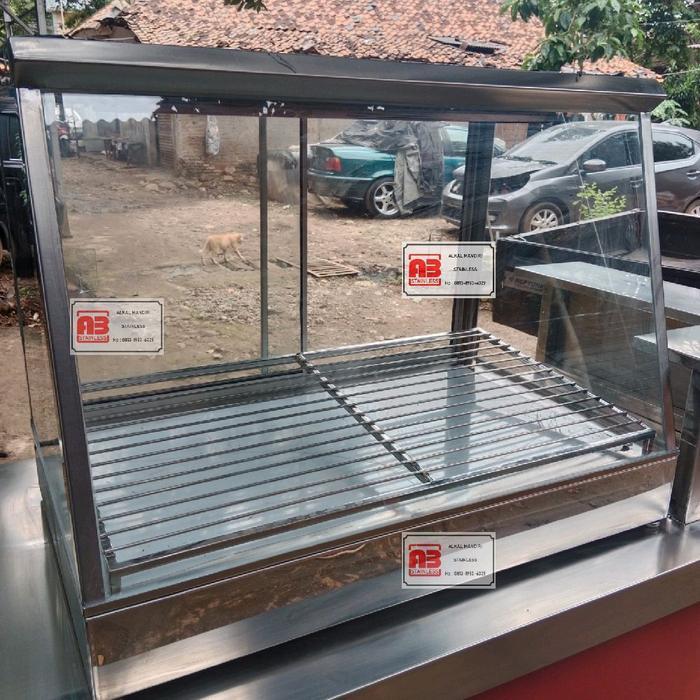 food warmer etalase fried chicken 2 rak 80x60x50 Stainless