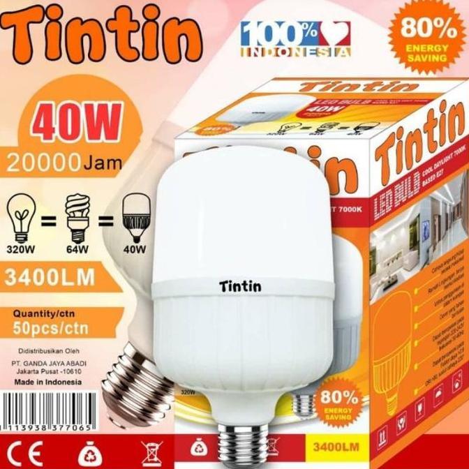 Lampu LED 40 Watt / Bolam LED 40 watt Tintin