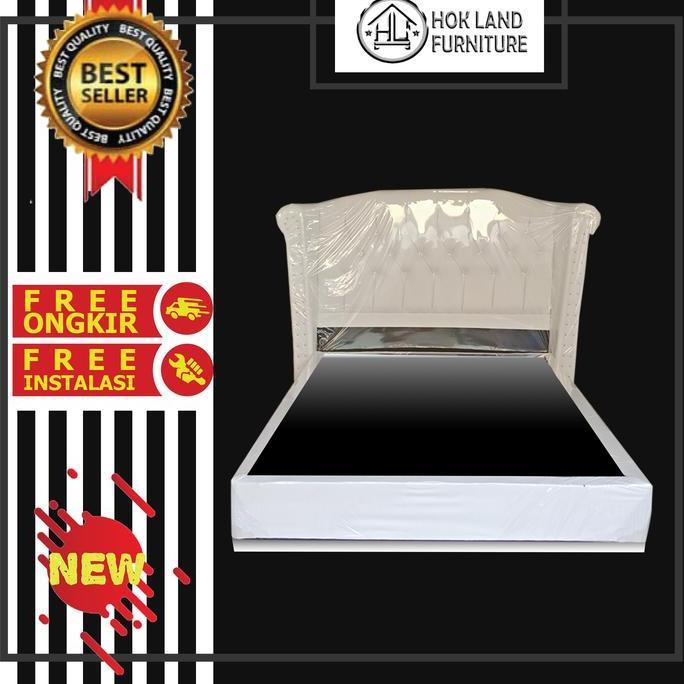 Terlaris Divan 200X160/ Divan Kayu / Divan Murah/ Dipan Mewah Putih