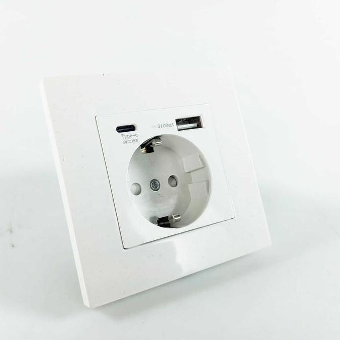 STOP KONTAK IB DINDING USB TYPE-C INBOW TANAM READY