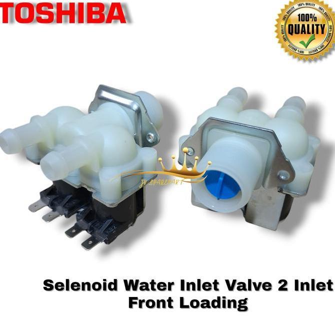Selenoid Water Inlet Valve 2 Inlet Mesin Cuci Toshiba Front Loading - Selenoid Mesin Cuci Toshiba Do