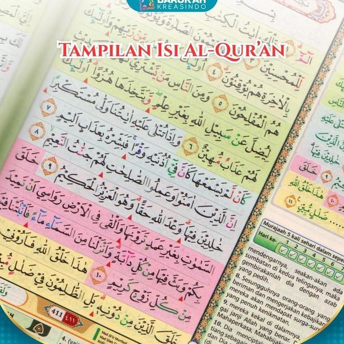Al Quran Hafalan Al Hufaz A6 Custom Nama Resleting Tajwid Berwarna Terjemahan Alquran Dan Terjemah L