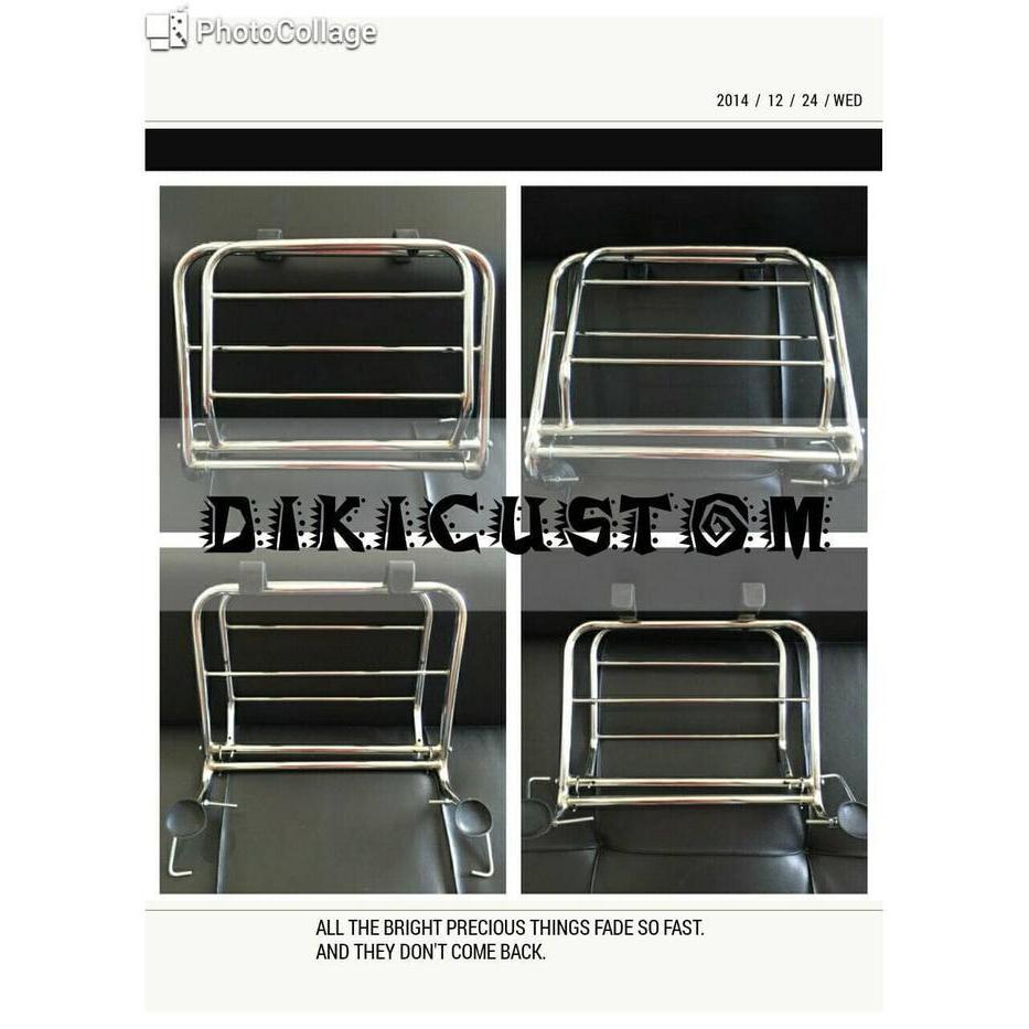 Aksesoris Vespa Px,Sprint,Super,Exel / Front Rack Ulma Original Dan Terpercaya