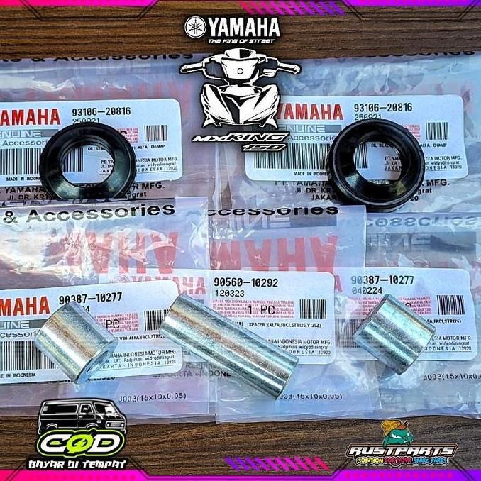 BOSH SEAL RODA DEPAN SET YAMAHA JUPITER MX KING 150/BOSH BUSHING DAN SEAL SIL PENUTUP BEARING LAHER 