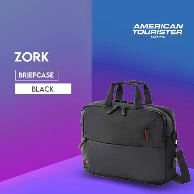 American Tourister Zork Briefcase AS - Black