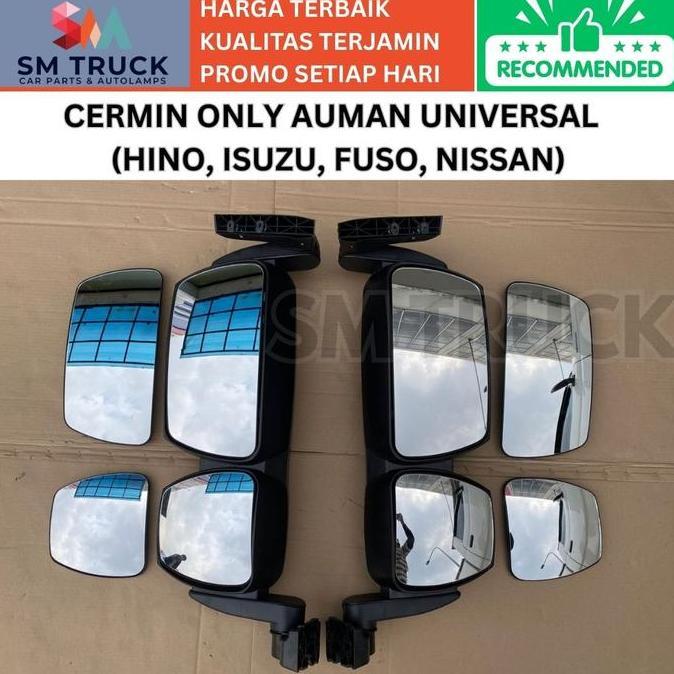 (Cermin Only) Kaca Spion Serep Spion Truk Auman Modifikasi Hino Lohan Dutro Isuzu Giga Elf Canter Fu