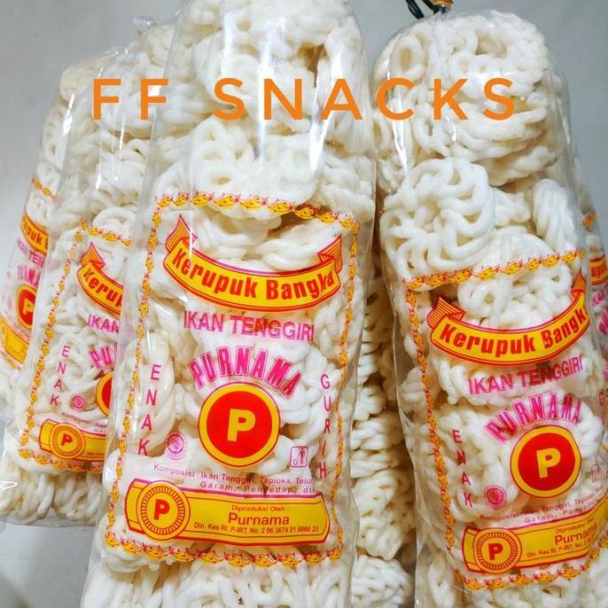 Kerupuk Bangka Ikan Tenggiri Purnama Jumbo / Kemplang Bangka