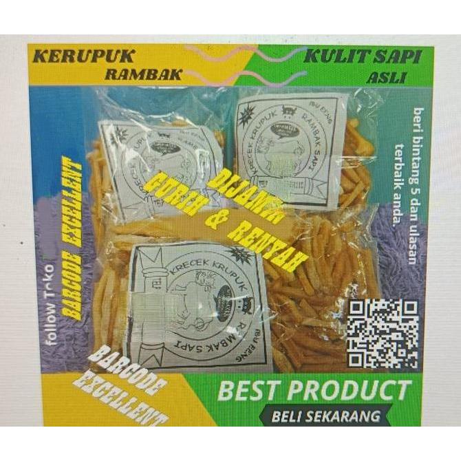 KERUPUK / RAMBAK / KRECEK SAPI MENTAH