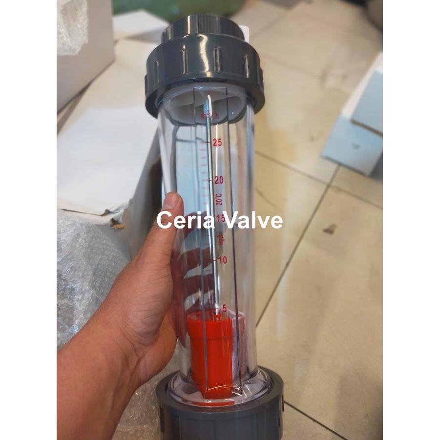 Rotameter Flowmeter 2'' Inchi Lzs-65D / Rotameter Tabung Pelastik 2'' Inchi Lzs-65