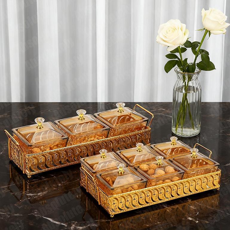 GAYATRIEPOETRI 6IN1 TOPLES AKRILIK AESTHETIC TOPLES SET TOPLES MEWAH TOPLES MAKANAN RINGAN RUMAH TAN