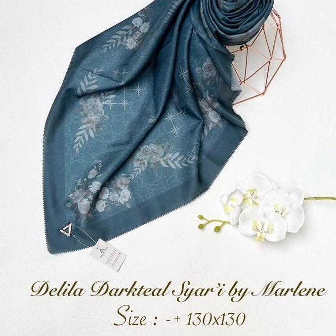 Marlene - VOILE PRINT SYARI | Hijab Segiempat Voal Motif Syari Jumbo