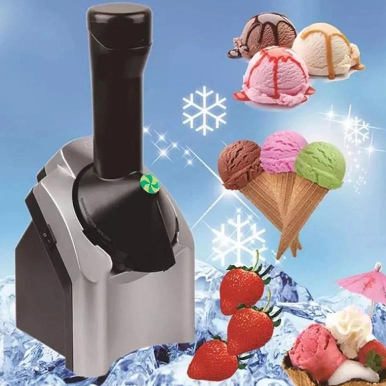 [COD] Mesin Pembuat Ice Cream Maker Machine Stainless Es Krim Steel Alat Buah Kitchenware