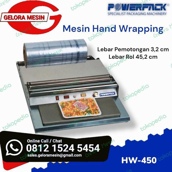 HW-450 Mesin Hand Wrapping Buah Serbaguna - Hand Wrapping POWERPACK