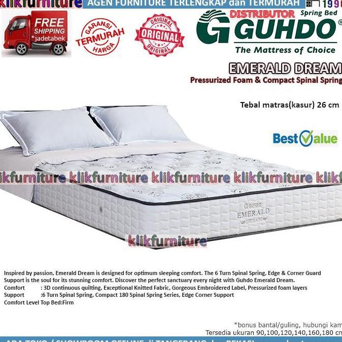 Guhdo Springbed Emerald Dream (90x200cm) Kasur Saja