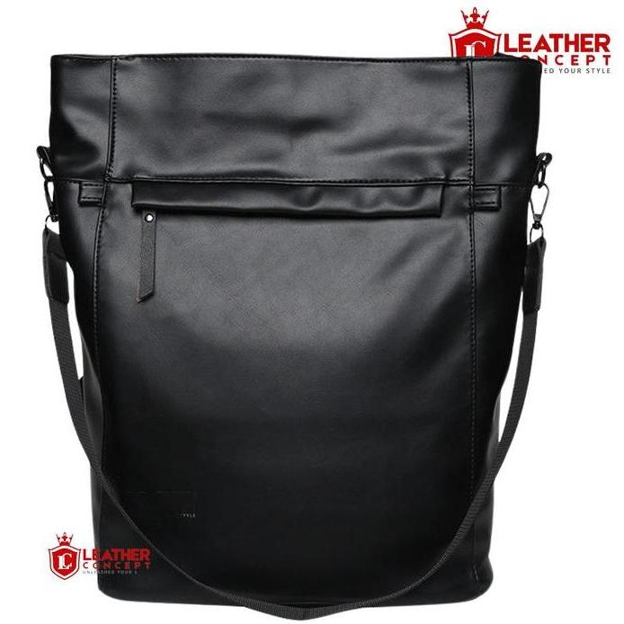 STOK TERBATAS - Leather Concept FERGIE BLACK Tas Ransel Dewasa Tas Ransel Kuliah Backpack Waterproof