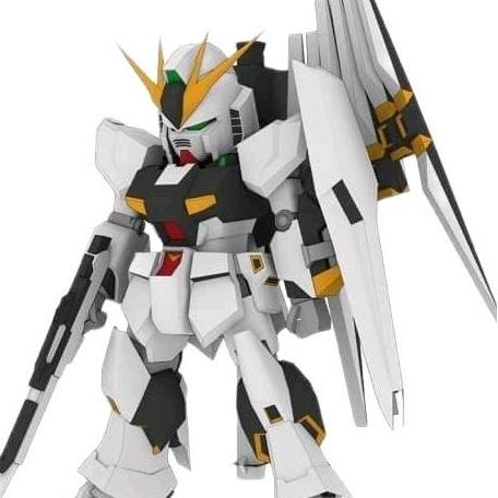 DIY Papercraft SD Gundam RX-93 Papercraft Kertas BC (Kertas)