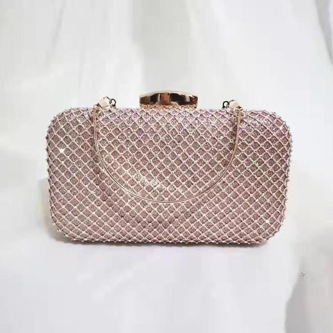 CASHBACK - 3949  TAS CLUTCH PESTA  BAG  KONDANGAN MEWAH ELEGAN TAS WANITA IMPOR