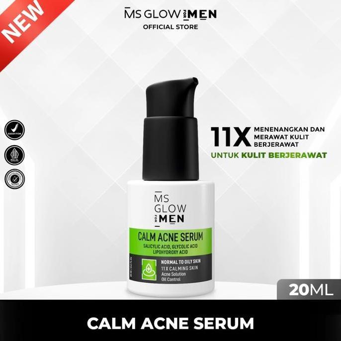 HEMAT BANGET - New Series Ms Glow For Men Serum Wajah Pria Jerawat Normal Skin Barrier MsGlow