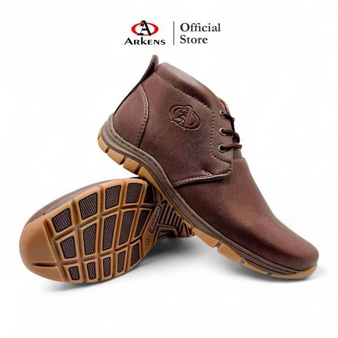 ARKENS AB-2003 SEPATU KULIT BOOT SEPATU KASUAL SEPATU KERJA SEPATU KANTOR PRIA DEWASA BOOT