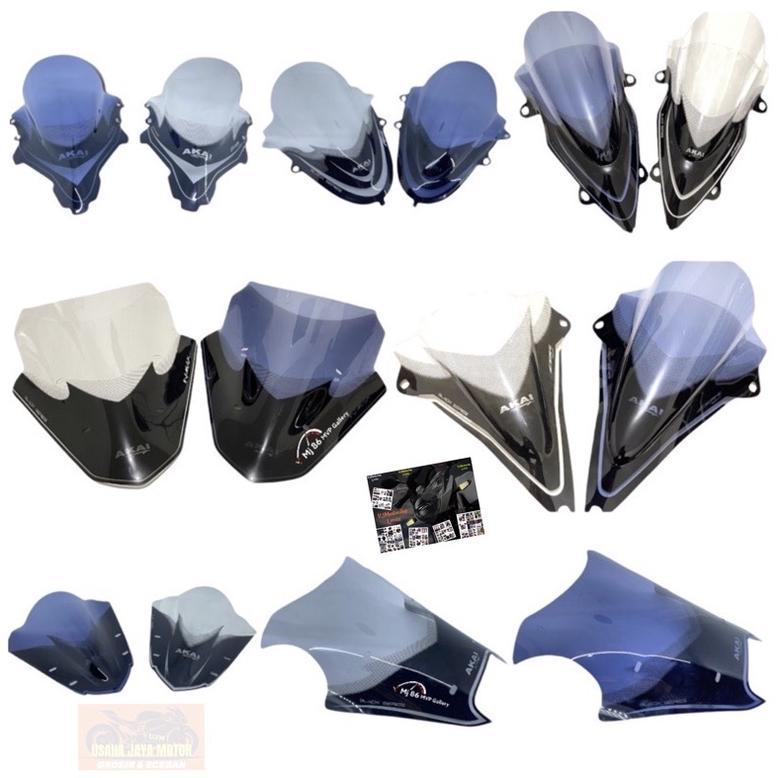 Visor Windshield Akai Black Series Nmax Aerox Cbr / Visor Aerox / Visor Nmax / Visor Cbr Facelift / 