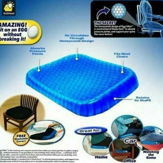 bantal alas duduk silikon gel empuk adem original egg sitter cushion
