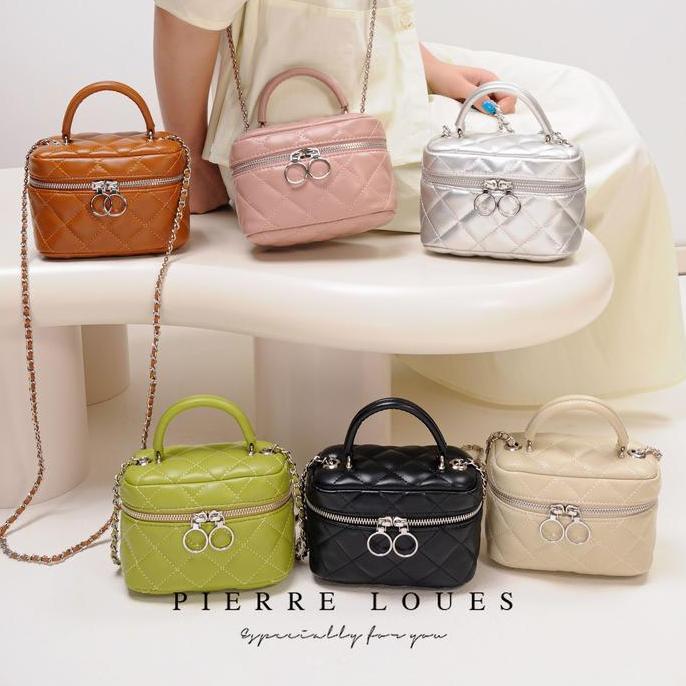 Tas Selempang Wanita Handbag Kulit PU PIERRE LOUES Milea Bag