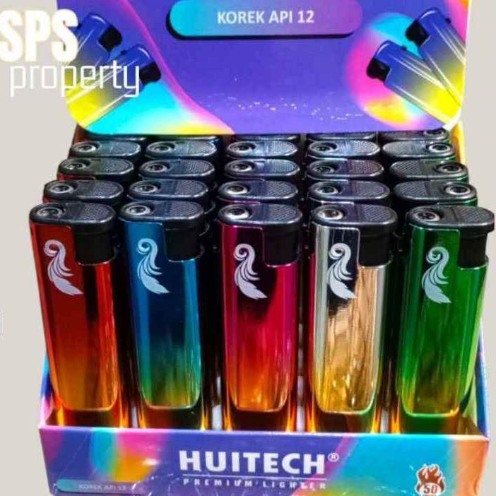 1 Box Korek Gas SNI Bahan Besi Motif Unik Bagus Api Bara Isi 25 Pcs