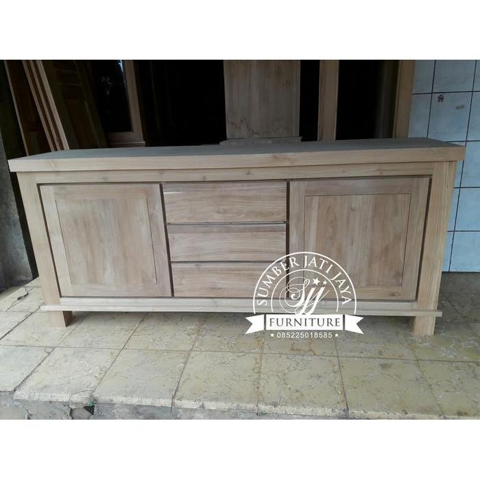 bufet jati jepara, mebel minimalis, mebel jepara