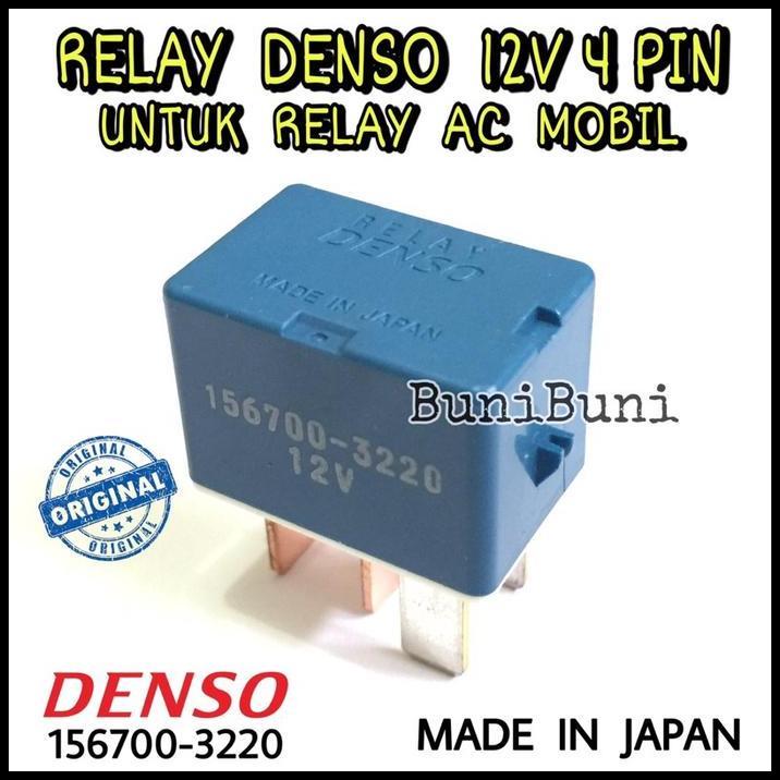 TERLARIS RELAY DENSO BIRU KOMPLIT SOCKET RELAY UNTUK AC MOBIL 12V UNIVERSAL / RELAY DENSO KAKI 4 
