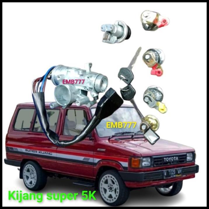 DISKON KUNCI KONTAK ASSY SET KUNCI PINTU LACI TANGKI KIJANG SUPER 5K GRAND EXTRA ROVER JANTAN KF52 K