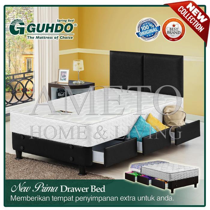 Guhdo Spring Bed Drawer Laci New Prima - 140x200 - Atlantic Full Set
