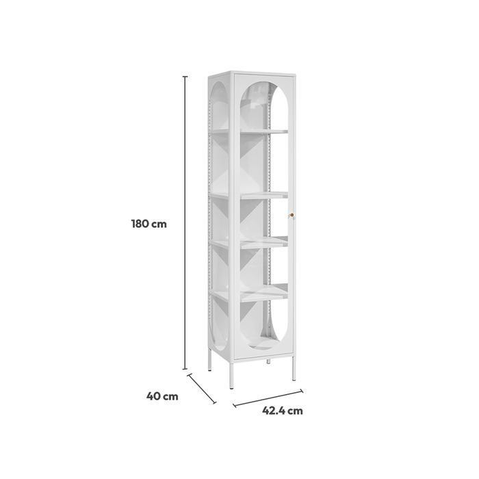 Informa Jeno Lemari Pintu Kaca Lemari Kabinet Serbaguna Cabinet Penyimpanan Indoor Furniture Rumah