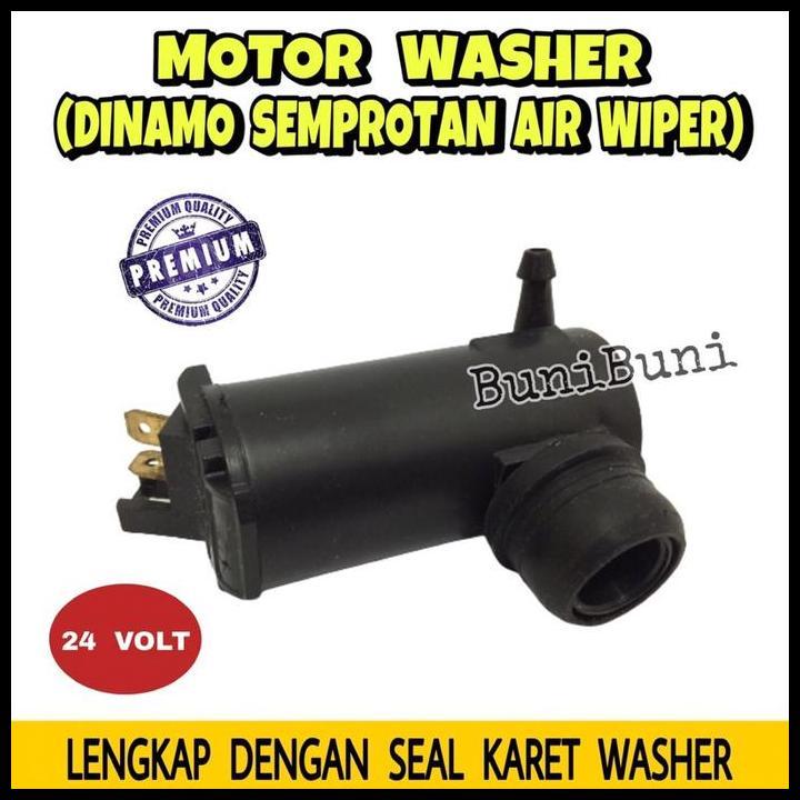DISKON MOTOR WASHER 24V / DINAMO TABUNG AIR WIPER / SEMPROTAN AIR WIPER MOBIL TRUK PS 100 COLT DIESE