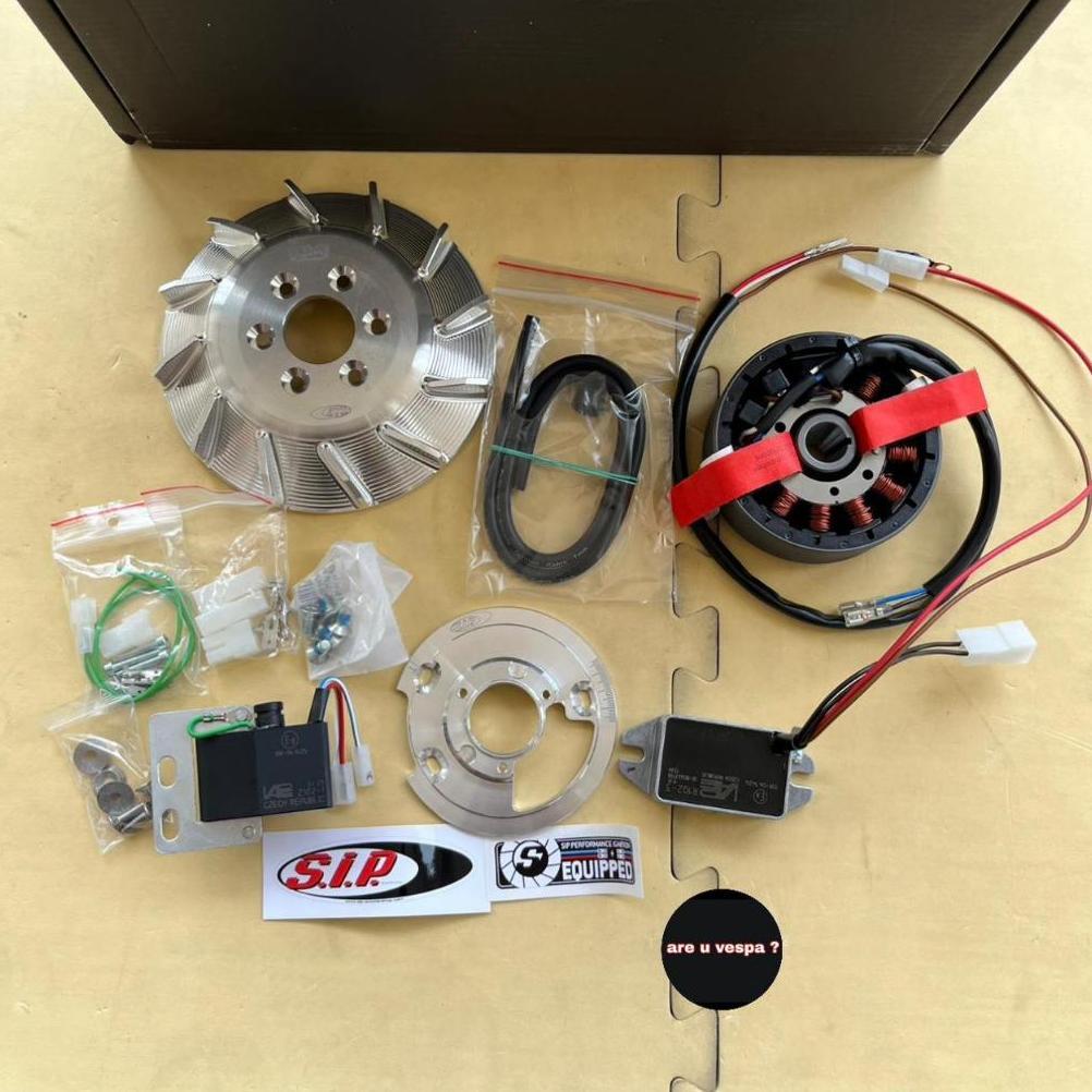 Pengapian set SIP pts cone 19 DC road utk vespa smallframe pts dkk