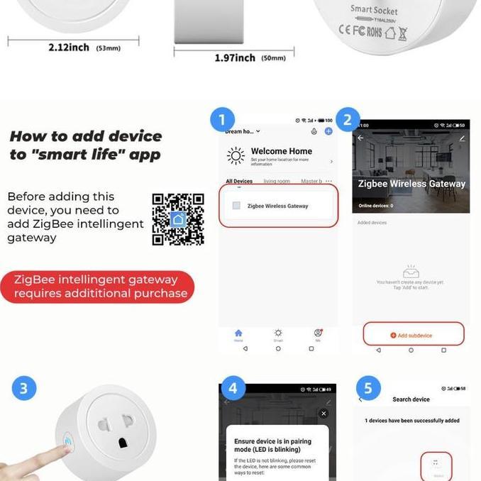 MORE SMATRUL US PLUG 16A POWER MONITOR TUYA ZIGBEE US EU SMART SOCKET PLUG ADAPTER WIRELESS REMOTE V